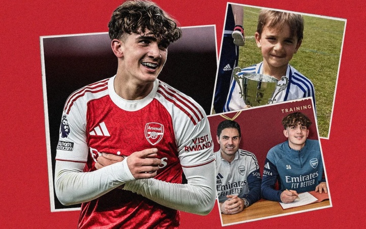 开云入口-绝对天才！电讯报：道曼4岁就被球探挖掘进枪手青训 已成未来之星